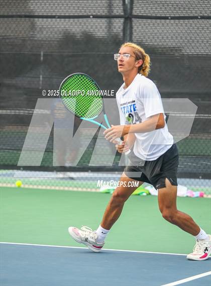 Thumbnail 1 in UIL 3A Boys Tennis (Semifinals) photogallery.