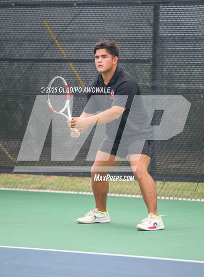 Thumbnail 1 in UIL 3A Boys Tennis (Semifinals) photogallery.