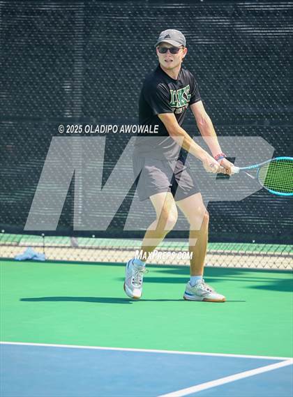 Thumbnail 2 in UIL 3A Boys Tennis (Semifinals) photogallery.