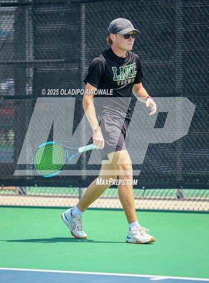 Thumbnail 3 in UIL 3A Boys Tennis (Semifinals) photogallery.