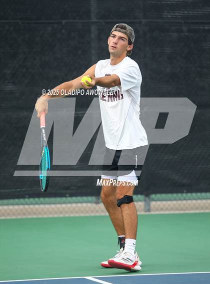 Thumbnail 3 in UIL 3A Boys Tennis (Semifinals) photogallery.