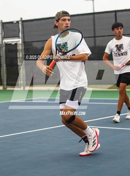 Thumbnail 3 in UIL 3A Boys Tennis (Semifinals) photogallery.