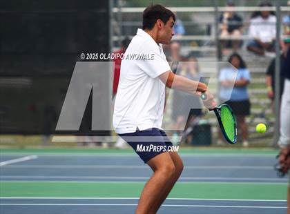 Thumbnail 3 in UIL 3A Boys Tennis (Semifinals) photogallery.