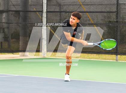 Thumbnail 1 in UIL 3A Boys Tennis (Semifinals) photogallery.