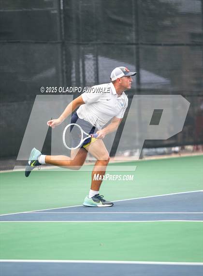 Thumbnail 3 in UIL 3A Boys Tennis (Semifinals) photogallery.