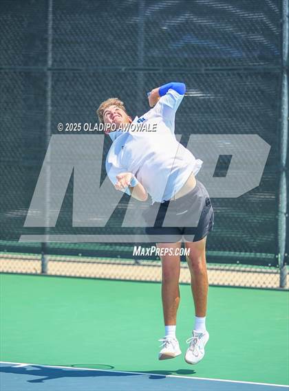 Thumbnail 2 in UIL 3A Boys Tennis (Semifinals) photogallery.
