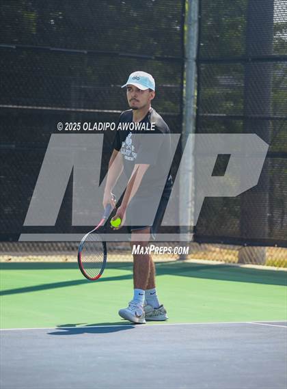 Thumbnail 2 in UIL 3A Boys Tennis (Semifinals) photogallery.