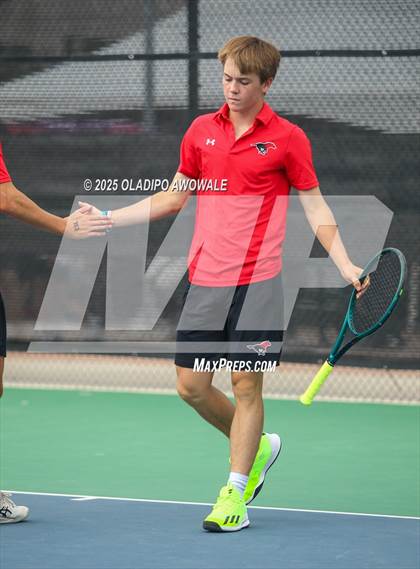 Thumbnail 1 in UIL 3A Boys Tennis (Semifinals) photogallery.