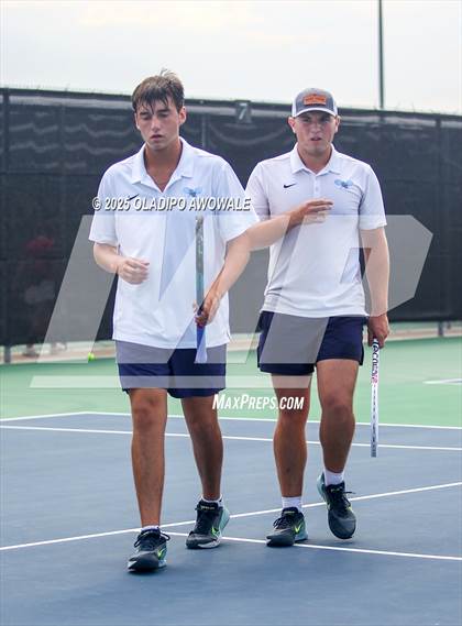 Thumbnail 2 in UIL 3A Boys Tennis (Semifinals) photogallery.