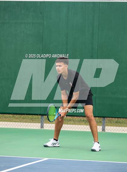 Thumbnail 2 in UIL 3A Boys Tennis (Semifinals) photogallery.