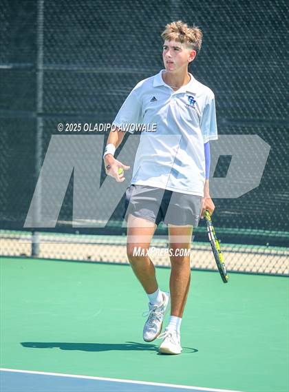 Thumbnail 3 in UIL 3A Boys Tennis (Semifinals) photogallery.