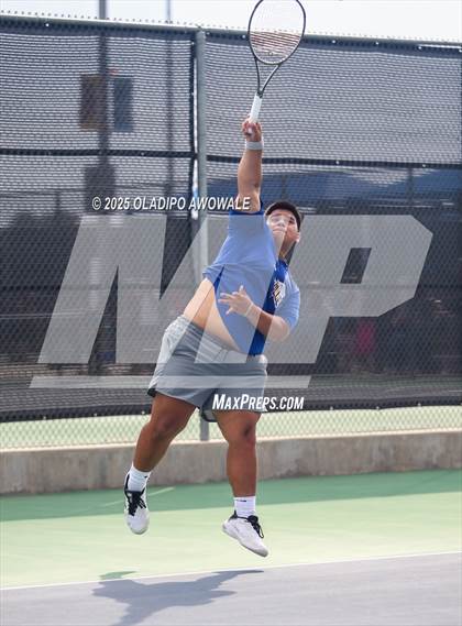 Thumbnail 2 in UIL 3A Boys Tennis (Semifinals) photogallery.