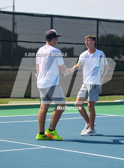 Thumbnail 2 in UIL 3A Boys Tennis (Semifinals) photogallery.