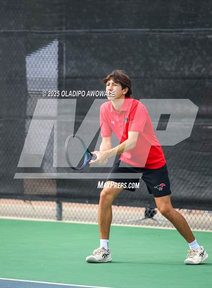 Thumbnail 3 in UIL 3A Boys Tennis (Semifinals) photogallery.