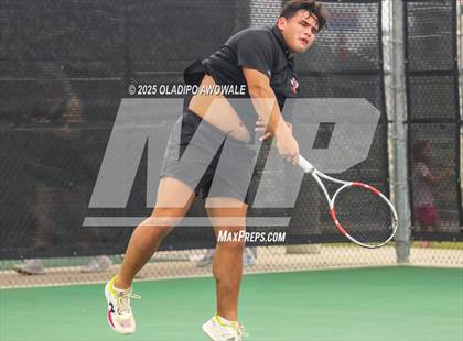 Thumbnail 2 in UIL 3A Boys Tennis (Semifinals) photogallery.