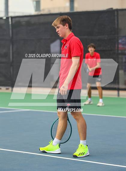 Thumbnail 1 in UIL 3A Boys Tennis (Semifinals) photogallery.