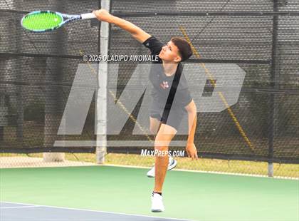 Thumbnail 3 in UIL 3A Boys Tennis (Semifinals) photogallery.