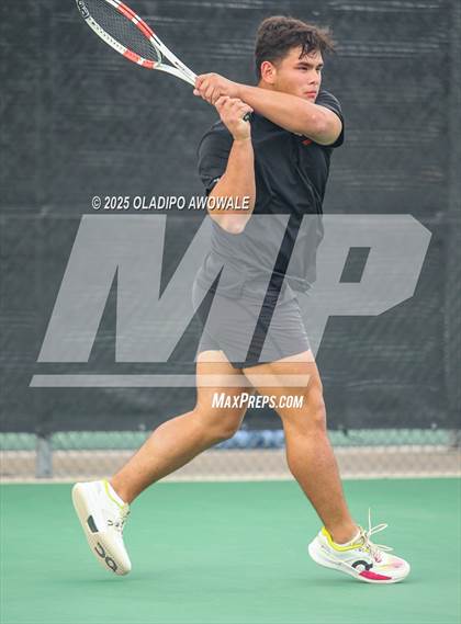 Thumbnail 3 in UIL 3A Boys Tennis (Semifinals) photogallery.