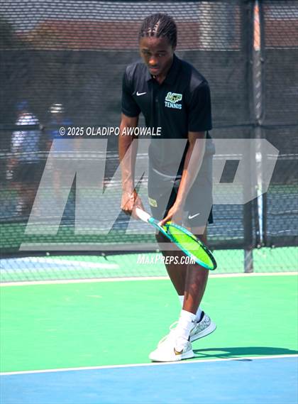 Thumbnail 2 in UIL 3A Boys Tennis (Semifinals) photogallery.