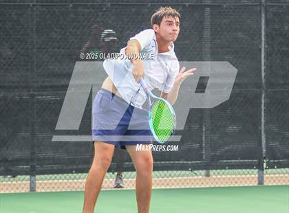 Thumbnail 2 in UIL 3A Boys Tennis (Semifinals) photogallery.