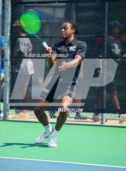 Thumbnail 1 in UIL 3A Boys Tennis (Semifinals) photogallery.
