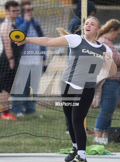 Thumbnail 3 in Capital- Meridian- Eagle Tri-Meet photogallery.