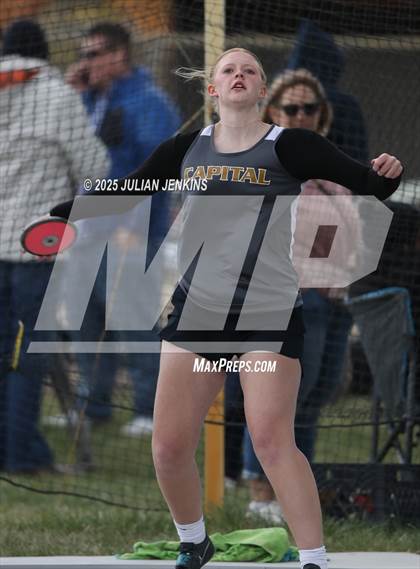 Thumbnail 2 in Capital- Meridian- Eagle Tri-Meet photogallery.