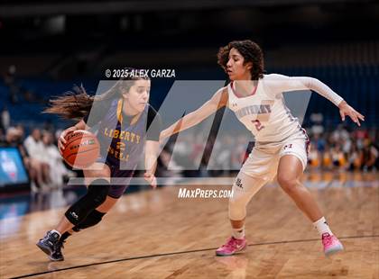 Thumbnail 2 in Liberty Hill vs. Monterey (UIL 5A Basketball Division II Final) photogallery.