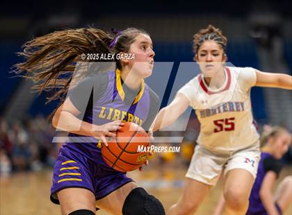 Thumbnail 1 in Liberty Hill vs. Monterey (UIL 5A Basketball Division II Final) photogallery.