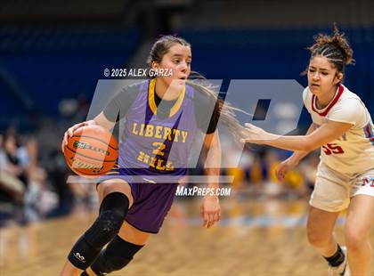 Thumbnail 2 in Liberty Hill vs. Monterey (UIL 5A Basketball Division II Final) photogallery.