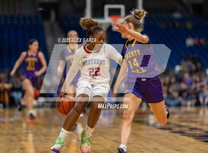 Thumbnail 2 in Liberty Hill vs. Monterey (UIL 5A Basketball Division II Final) photogallery.
