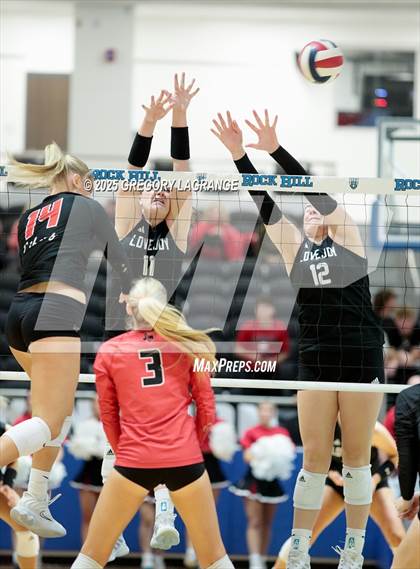 Thumbnail 2 in Liberty vs Lovejoy (UIL 5A Volleyball Regional Final Division 2) photogallery.