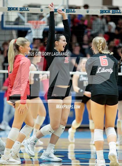 Thumbnail 2 in Liberty vs Lovejoy (UIL 5A D2 Volleyball Region Final) photogallery.