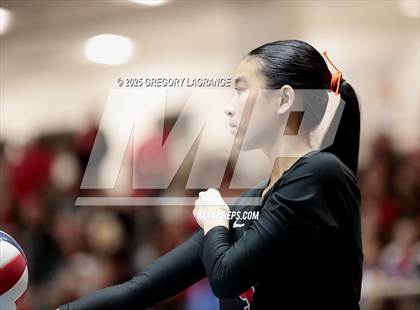 Thumbnail 3 in Liberty vs Lovejoy (UIL 5A Volleyball Regional Final Division 2) photogallery.