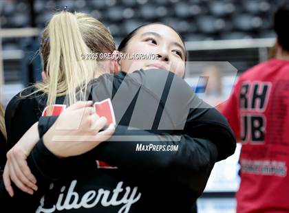 Thumbnail 3 in Liberty vs Lovejoy (UIL 5A Volleyball Regional Final Division 2) photogallery.