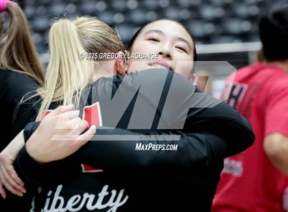 Thumbnail 2 in Liberty vs Lovejoy (UIL 5A Volleyball Regional Final Division 2) photogallery.
