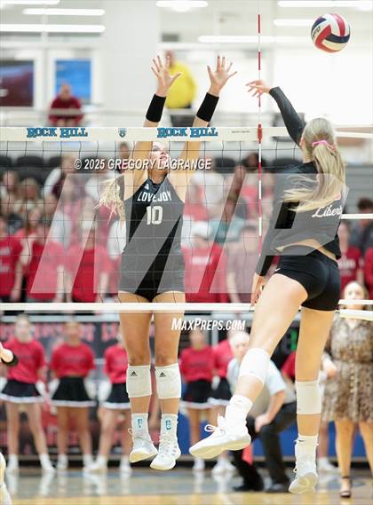 Thumbnail 1 in Liberty vs Lovejoy (UIL 5A D2 Volleyball Region Final) photogallery.