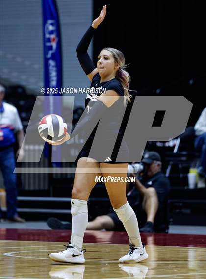 Thumbnail 2 in Jewett Leon vs. Nocona (UIL 2A D1 Volleyball Final) photogallery.