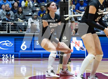 Thumbnail 1 in Jewett Leon vs. Nocona (UIL 2A D1 Volleyball Final) photogallery.