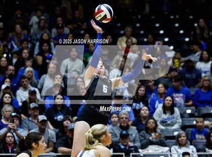 Thumbnail 2 in Jewett Leon vs. Nocona (UIL 2A D1 Volleyball Final) photogallery.