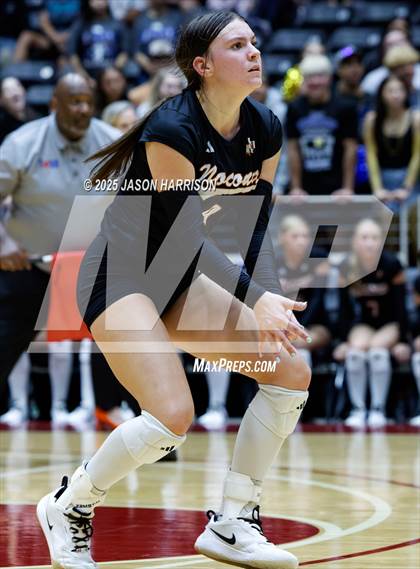 Thumbnail 3 in Jewett Leon vs. Nocona (UIL 2A D1 Volleyball Final) photogallery.