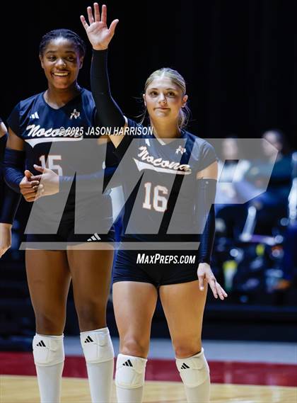 Thumbnail 2 in Jewett Leon vs. Nocona (UIL 2A D1 Volleyball Final) photogallery.