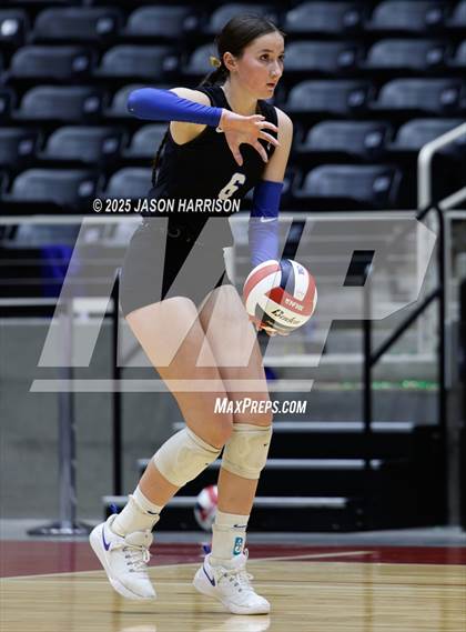 Thumbnail 3 in Jewett Leon vs. Nocona (UIL 2A D1 Volleyball Final) photogallery.