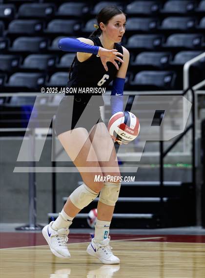 Thumbnail 3 in Jewett Leon vs. Nocona (UIL 2A D1 Volleyball Final) photogallery.