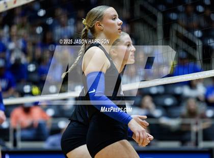 Thumbnail 1 in Jewett Leon vs. Nocona (UIL 2A D1 Volleyball Final) photogallery.