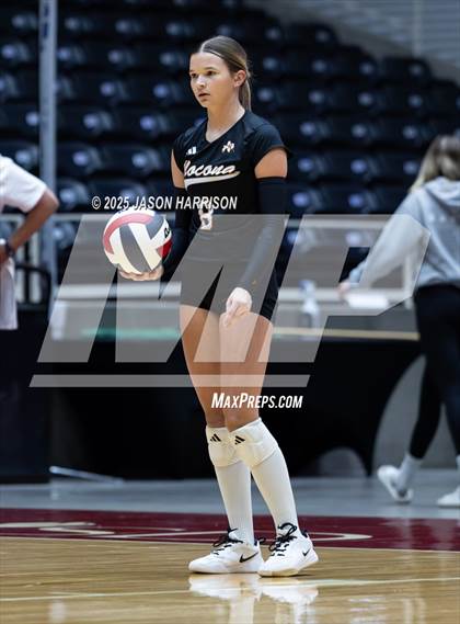 Thumbnail 1 in Jewett Leon vs. Nocona (UIL 2A D1 Volleyball Final) photogallery.