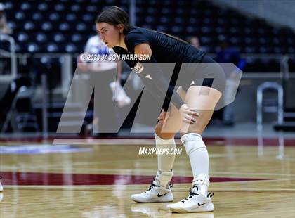 Thumbnail 2 in Jewett Leon vs. Nocona (UIL 2A D1 Volleyball Final) photogallery.