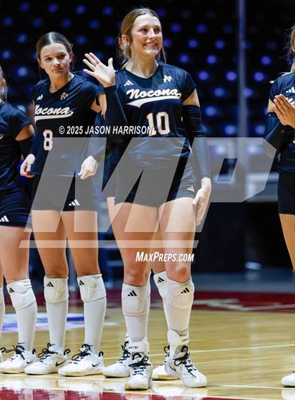 Thumbnail 1 in Jewett Leon vs. Nocona (UIL 2A D1 Volleyball Final) photogallery.