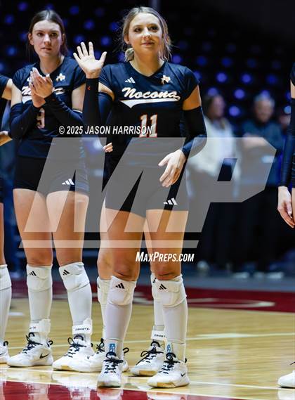 Thumbnail 1 in Jewett Leon vs. Nocona (UIL 2A D1 Volleyball Final) photogallery.