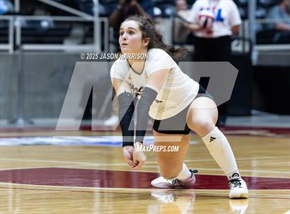 Thumbnail 2 in Jewett Leon vs. Nocona (UIL 2A D1 Volleyball Final) photogallery.